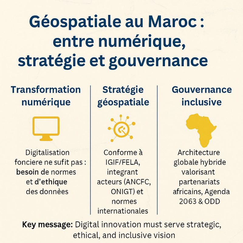 Vers une gouvernance géospatiale africaine : entre transformation numérique et stratégie géospatiale